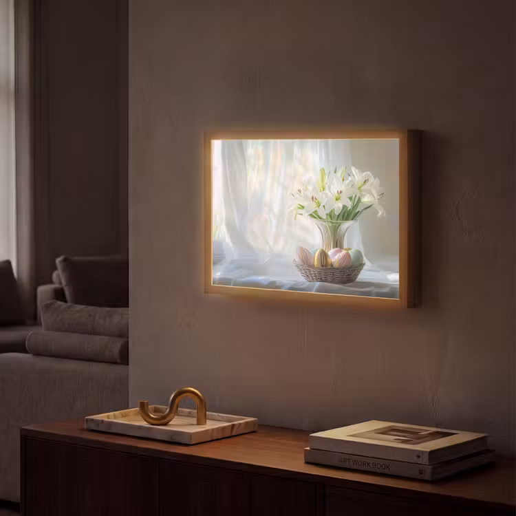 Lightbox - Wandlamp - Vaas - Eieren - Bloemen — 2