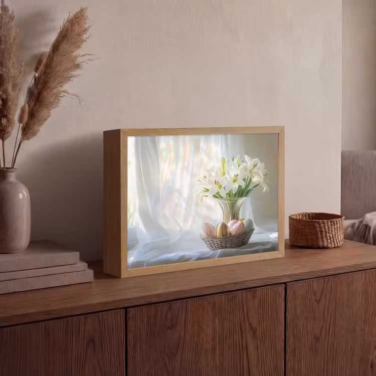 Lightbox - Wandlamp - Vaas - Eieren - Bloemen — 4