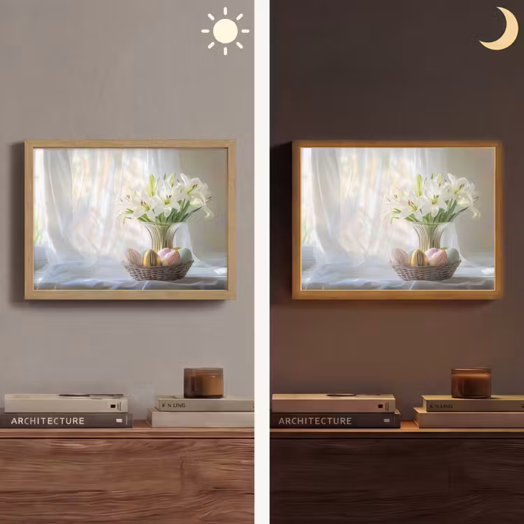 Lightbox - Wandlamp - Vaas - Eieren - Bloemen — 6