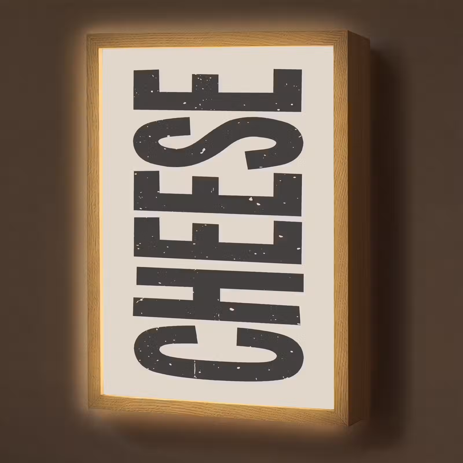 Lightbox - Wandlamp - Kaas - Decoratie - Beige - Cheese — 1