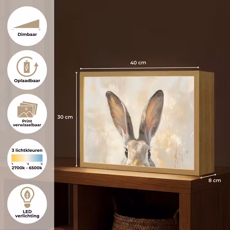 Lightbox - Wandlamp - Haas - Oren - Bruin — 10