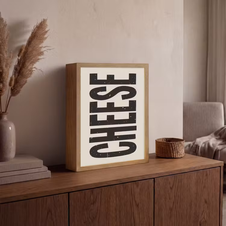 Lightbox - Wandlamp - Kaas - Decoratie - Beige - Cheese — 4