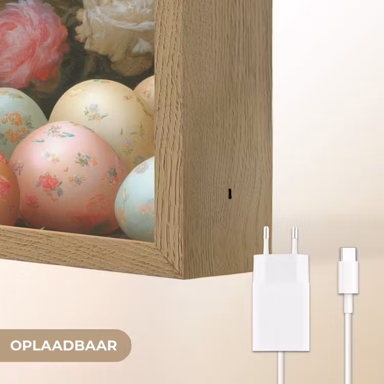 Lightbox - Wandlamp - Konijn - Paaseieren - Stilleven — 7