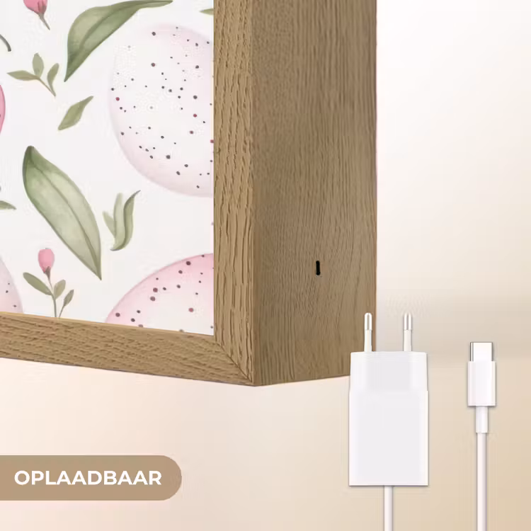 Lightbox - Wandlamp - Patroon - Eieren - Roze - Pasen — 7
