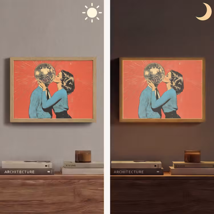 Lightbox - Wandlamp - Vrouw - Retro - Discobal - Kus — 6