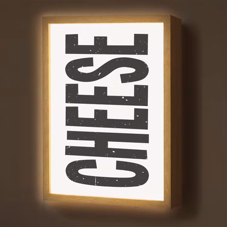 Lightbox - Wandlamp - Zwart - Vintage - Cheese - Japandi — 1