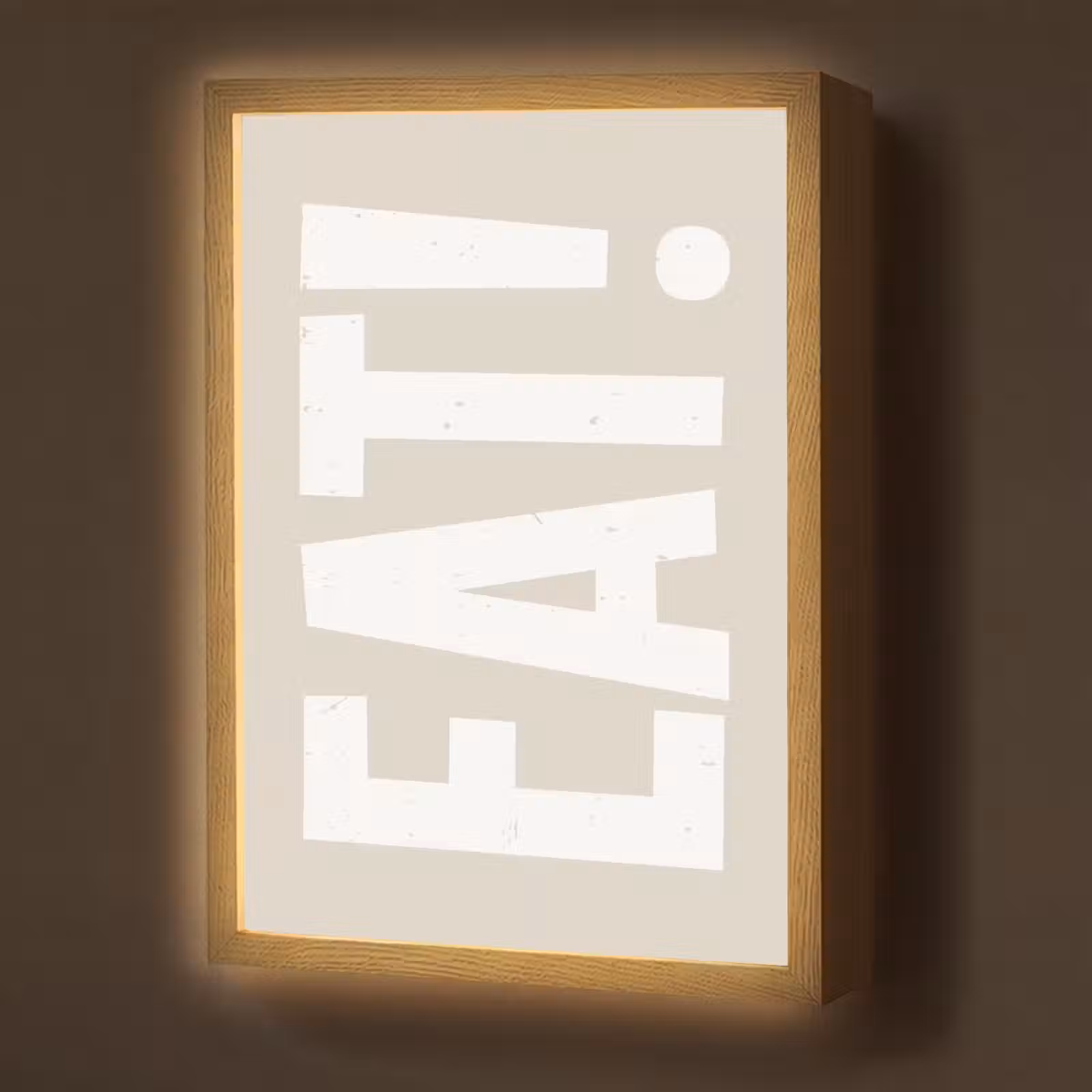 Lightbox - Wandlamp - Eten - Decoratie - Beige - Wit — 1