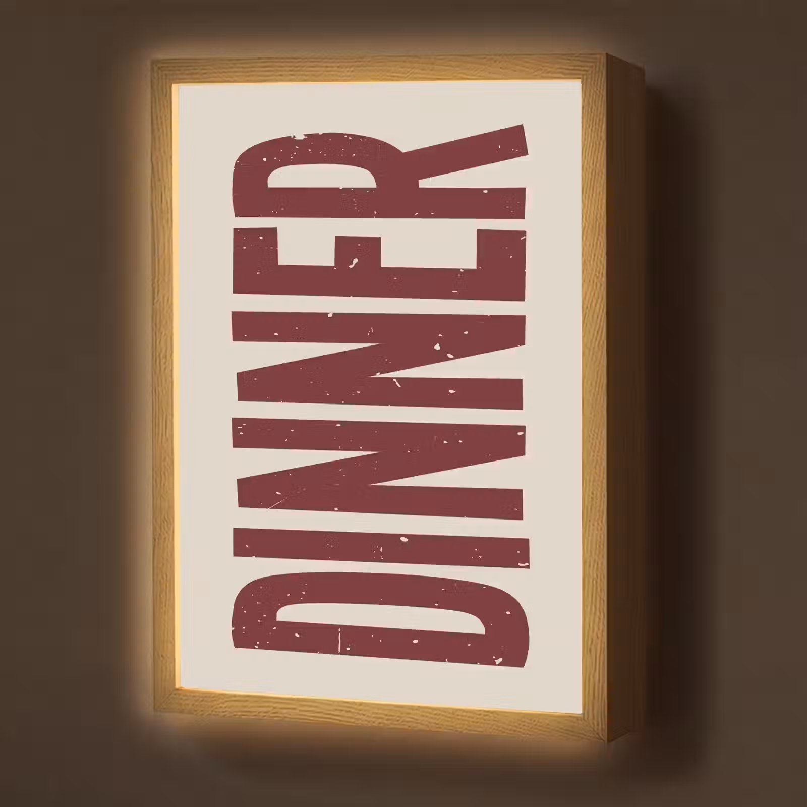 Lightbox - Wandlamp - Eten - Decoratie - Rood - Vintage — 1