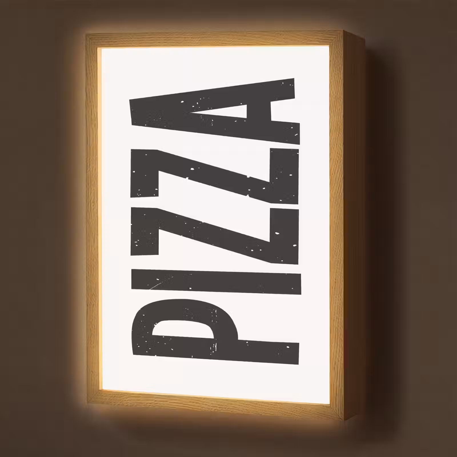 Lightbox - Wandlamp - Pizza - Japandi - Decoratie - Vintage — 1