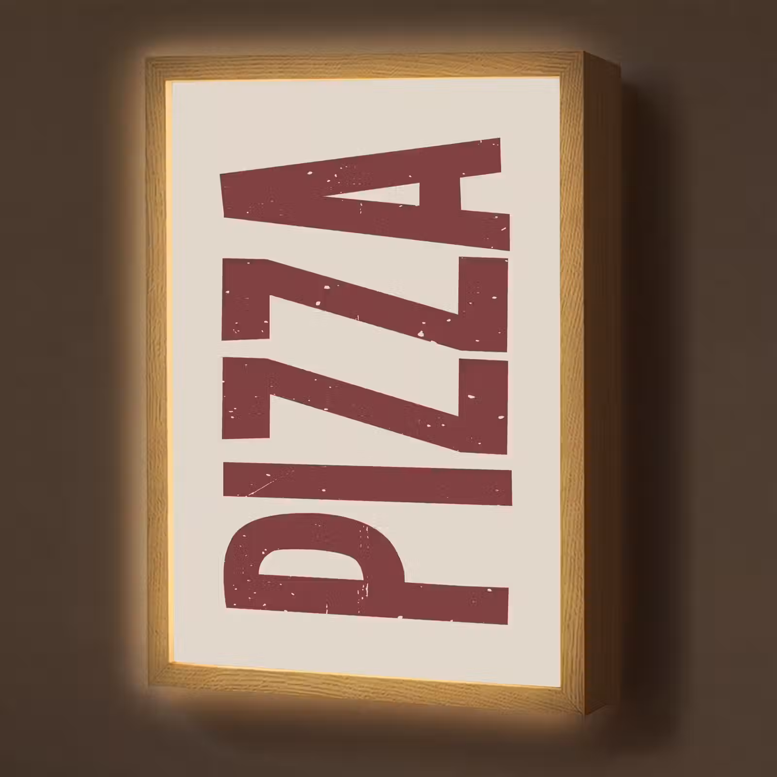 Lightbox - Wandlamp - Pizza - Vintage - Decoratie - Japandi — 1