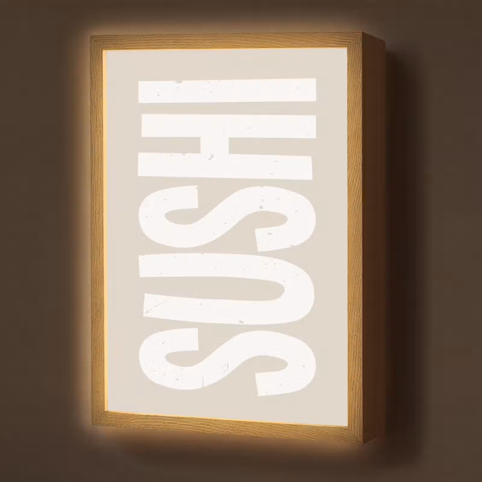 Lightbox - Wandlamp - Sushi - Eten - Decoratie - Vintage — 1