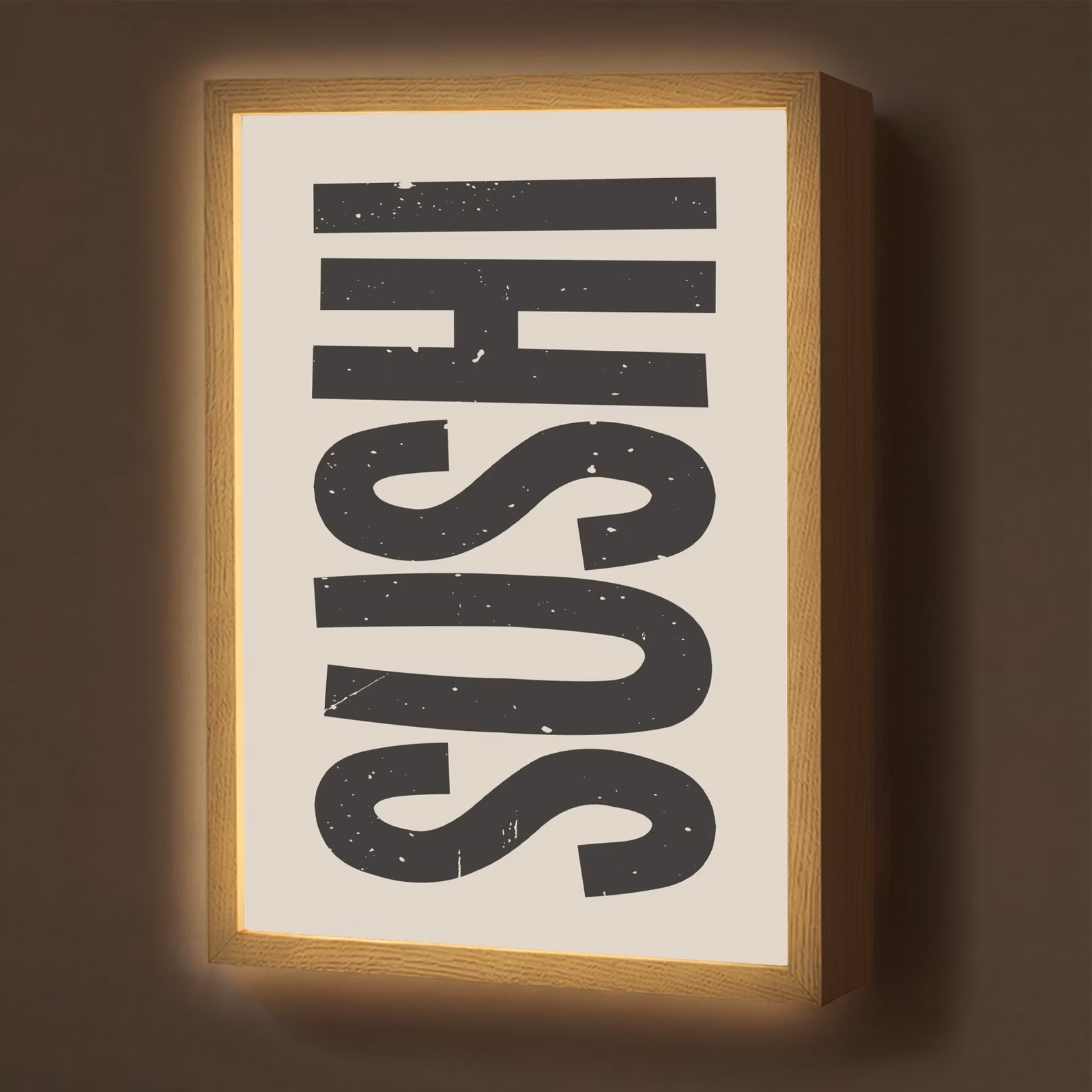 Lightbox - Wandlamp - Zwart - Sushi - Japandi - Vintage — 1