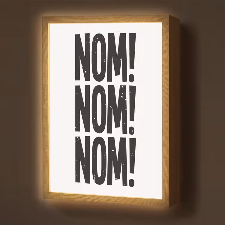 Lightbox - Wandlamp - Decoratie - Japandi - Vintage - Zwart — 1