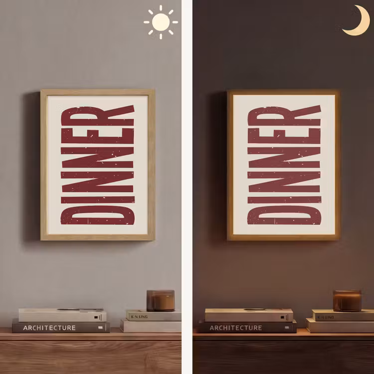Lightbox - Wandlamp - Eten - Decoratie - Rood - Vintage — 5