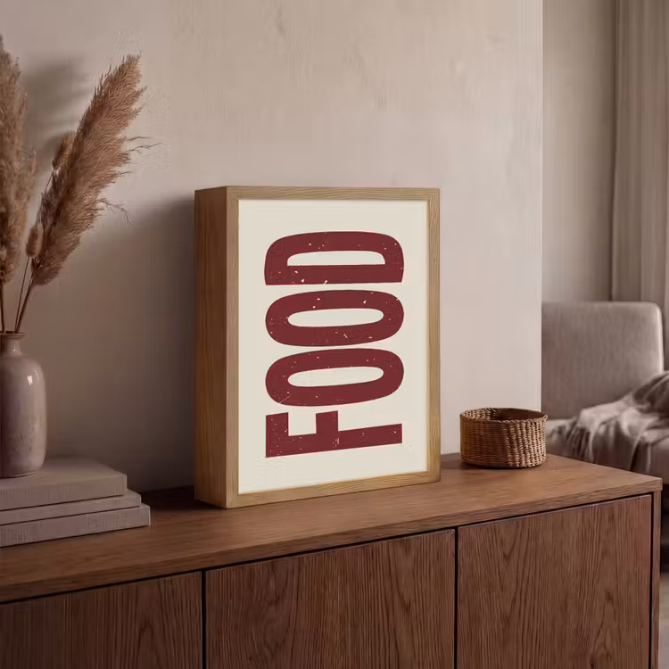 Lightbox - Wandlamp - Eten - Japandi - Rood - Decoratie — 4