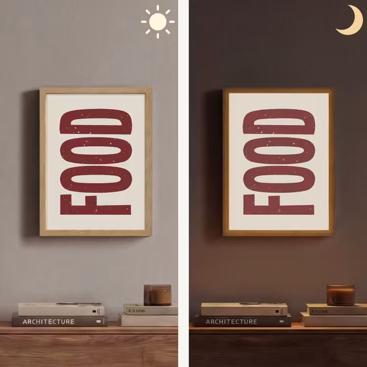 Lightbox - Wandlamp - Eten - Japandi - Rood - Decoratie — 5
