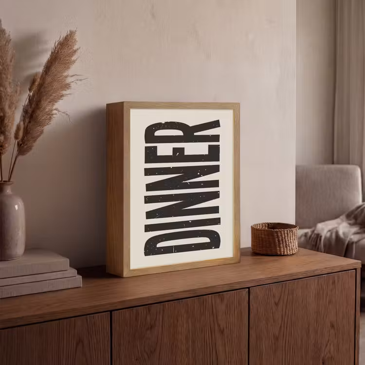 Lightbox - Wandlamp - Eten - Vintage - Retro - Japandi — 4