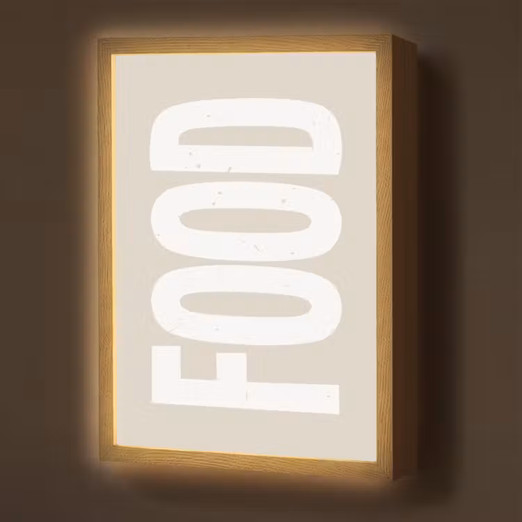 Lightbox - Wandlamp - Food - Eten - Decoratie - Japandi — 1