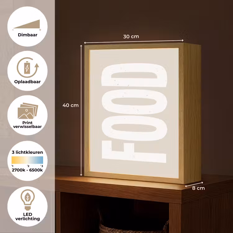 Lightbox - Wandlamp - Food - Eten - Decoratie - Japandi — 9