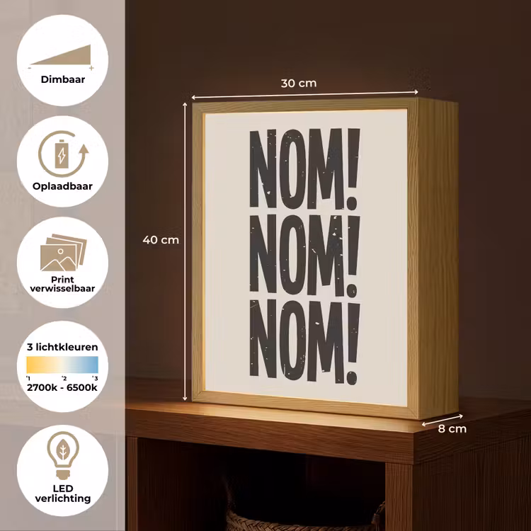 Lightbox - Wandlamp - Japandi - Decoratie - Vintage - Zwart — 9