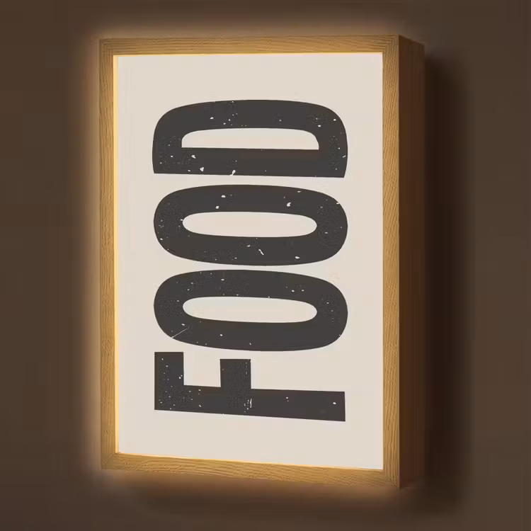 Lightbox - Wandlamp - Japandi - Eten - Vintage - Decoratie — 1