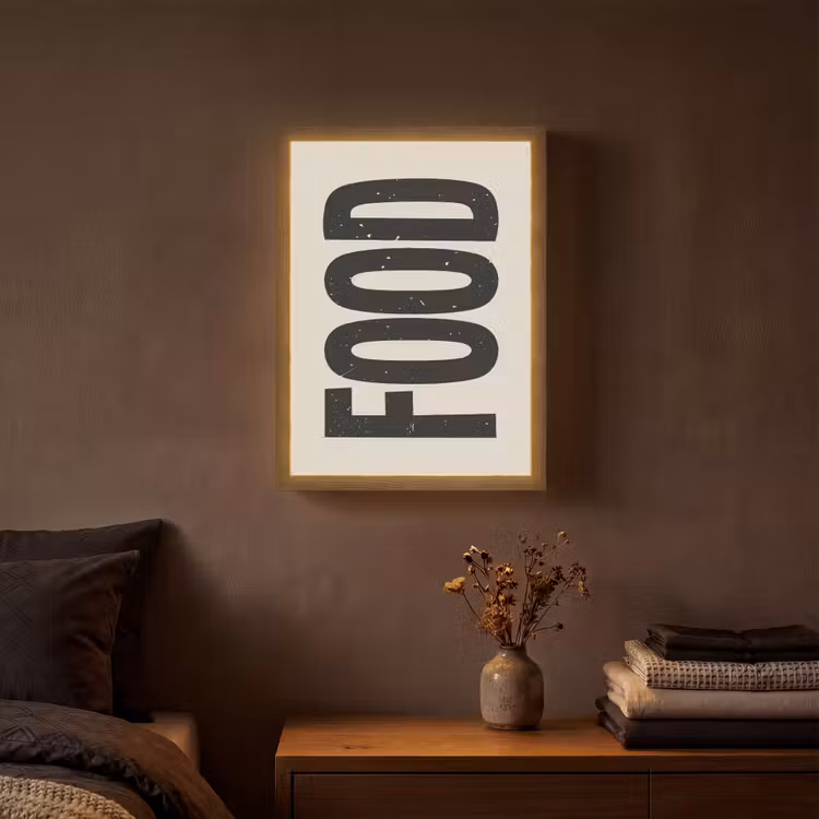 Lightbox - Wandlamp - Japandi - Eten - Vintage - Decoratie — 3