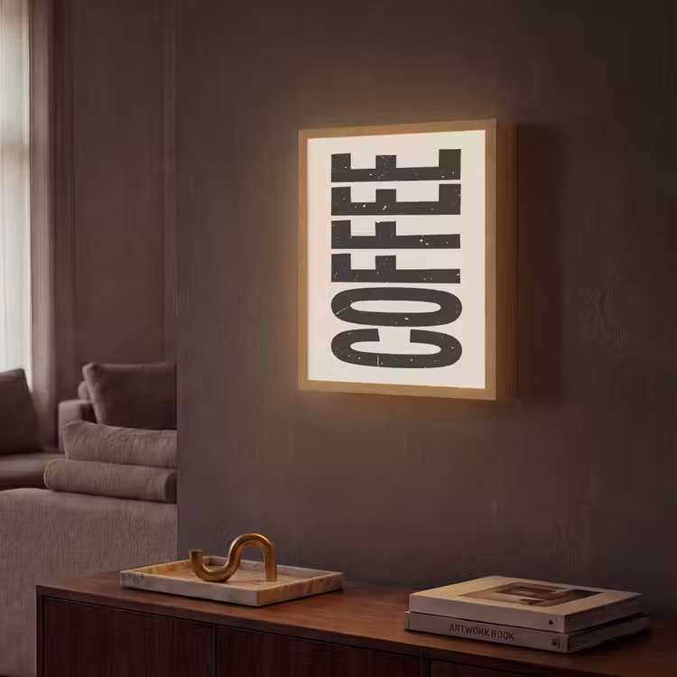 Lightbox - Wandlamp - Japandi - Koffie - Decoratie - Vintage — 2