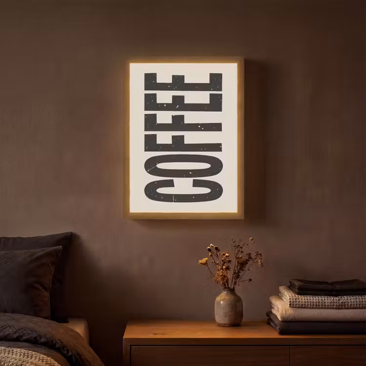 Lightbox - Wandlamp - Japandi - Koffie - Decoratie - Vintage — 3