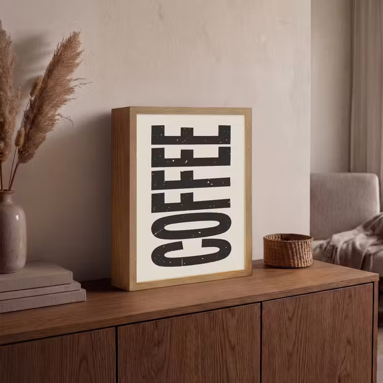Lightbox - Wandlamp - Japandi - Koffie - Decoratie - Vintage — 4
