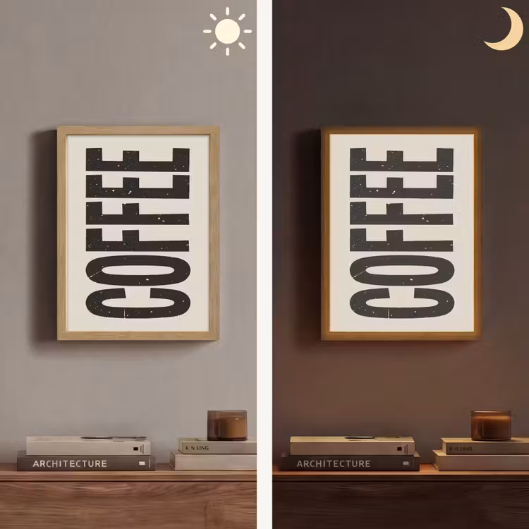Lightbox - Wandlamp - Japandi - Koffie - Decoratie - Vintage — 5