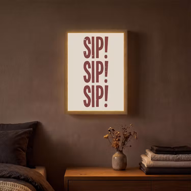 Lightbox - Wandlamp - Japandi - Vintage - Decoratie - Rood — 3