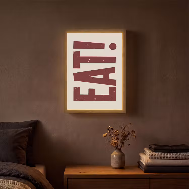 Lightbox - Wandlamp - Red - Eten - Vintage - Decoratie — 3