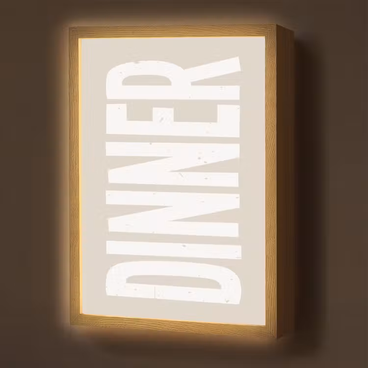 Lightbox - Wandlamp - Vintage - Beige - Japandi - Wit — 1