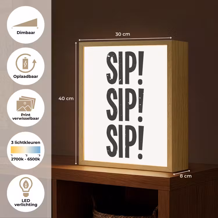 Lightbox - Wandlamp - Vintage - Japandi - Decoratie - Black — 9
