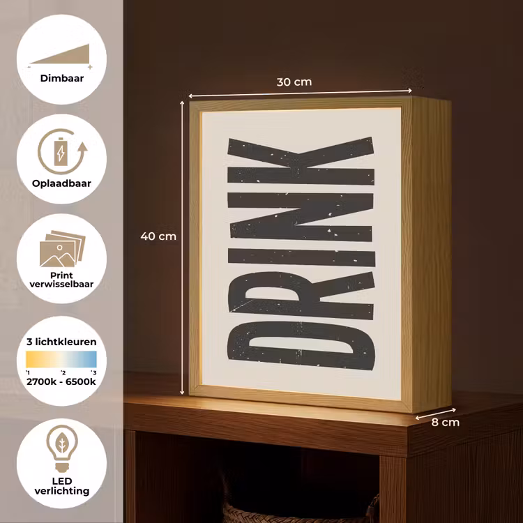 Lightbox - Wandlamp - Vintage - Zwart - Decoratie - Japandi — 9