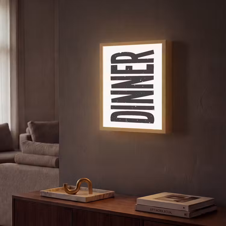 Lightbox - Wandlamp - Zwart - Decoratie - Vintage - Eten — 2