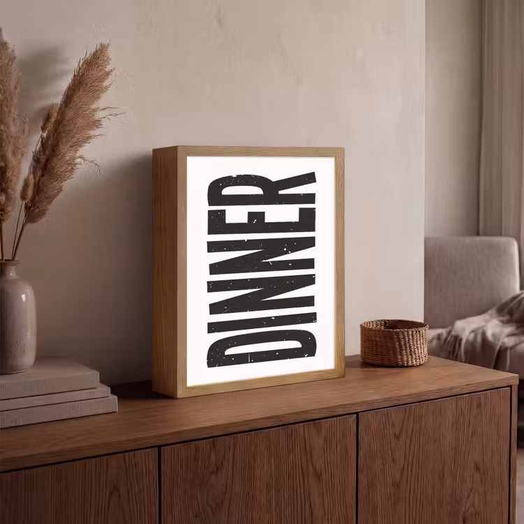 Lightbox - Wandlamp - Zwart - Decoratie - Vintage - Eten — 4