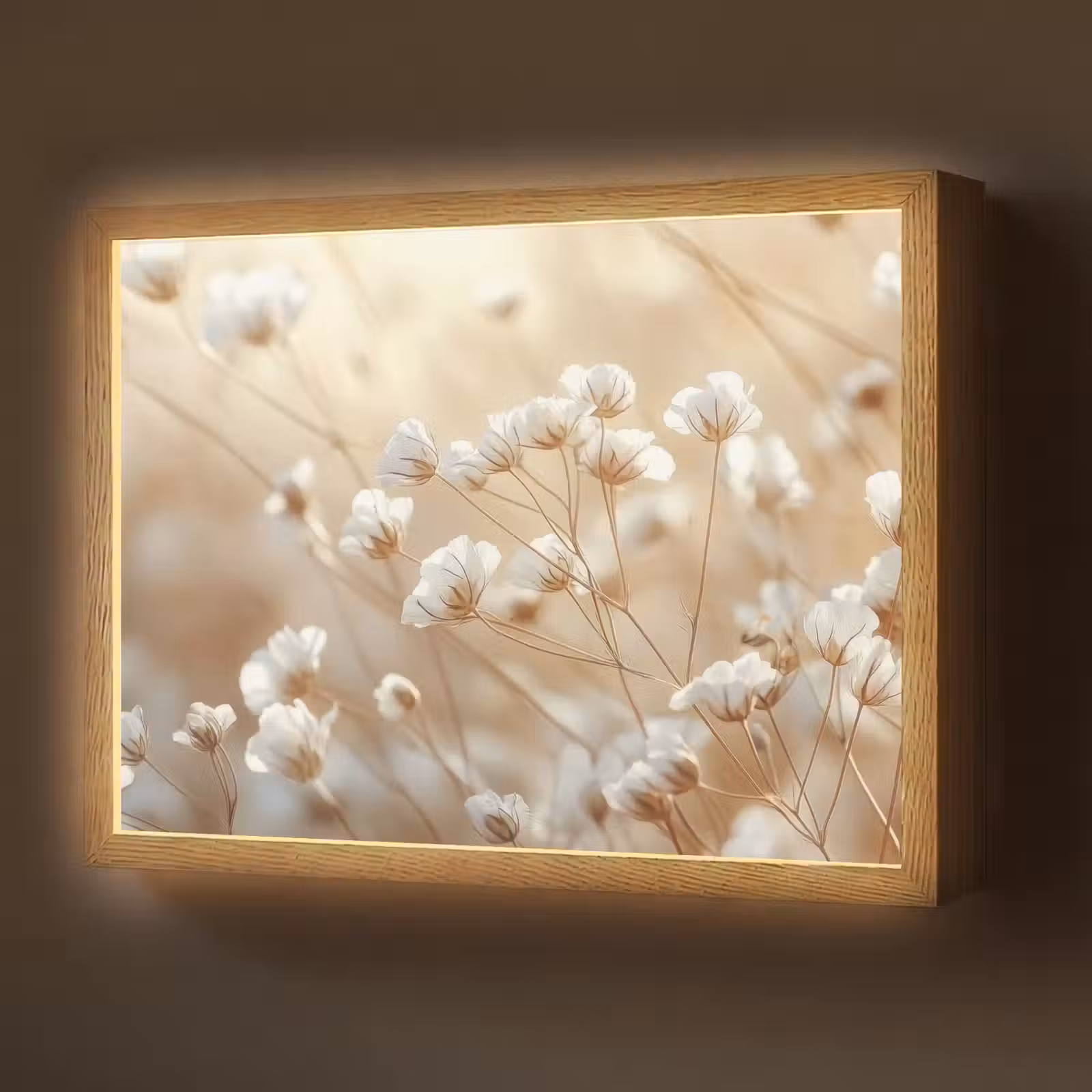 Lightbox - Wandlamp - Wilde - Bloemen - Wit — 1