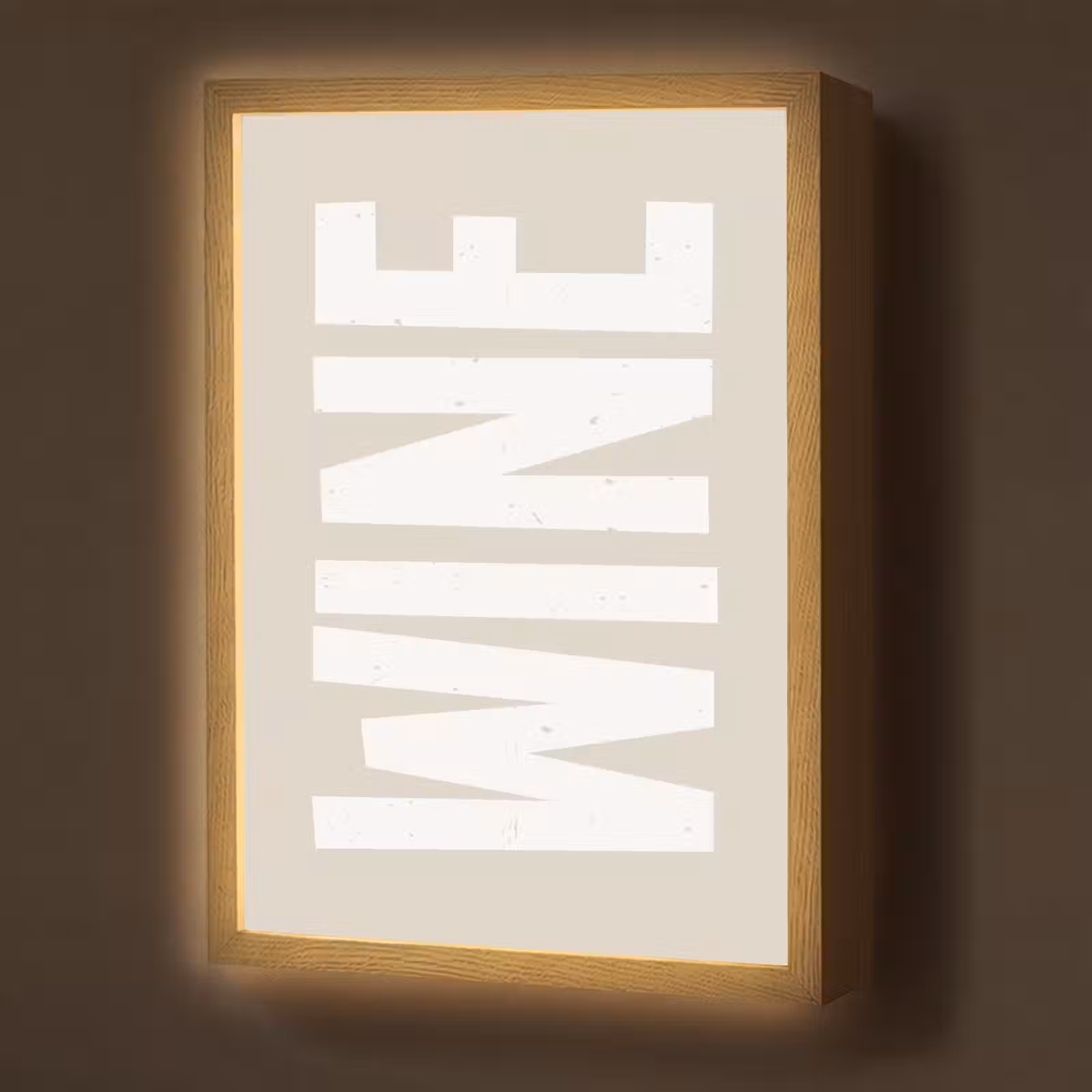 Lightbox - Wandlamp - Wine - Japandi - Vintage - Wit — 1