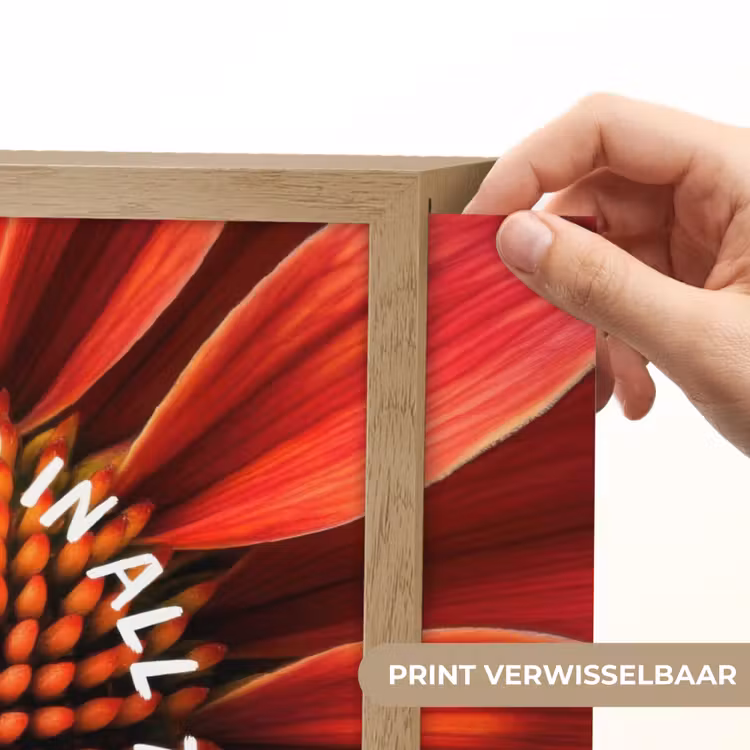 Lightbox - Wandlamp - Close up - Bloem - Quote - Rood — 5
