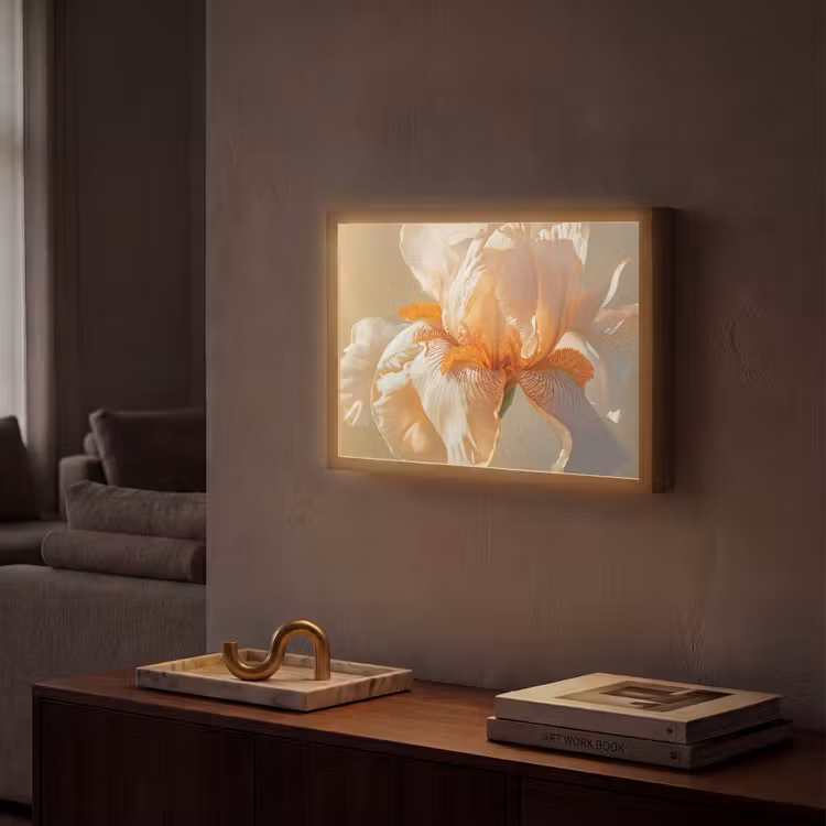 Lightbox - Wandlamp - Close up - Oranje - Iris — 2