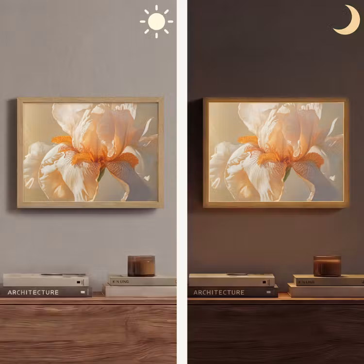 Lightbox - Wandlamp - Close up - Oranje - Iris — 6