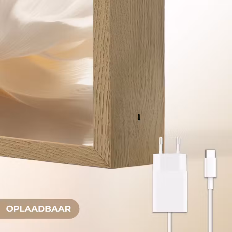 Lightbox - Wandlamp - Close up - Pioenroos - Wit — 7