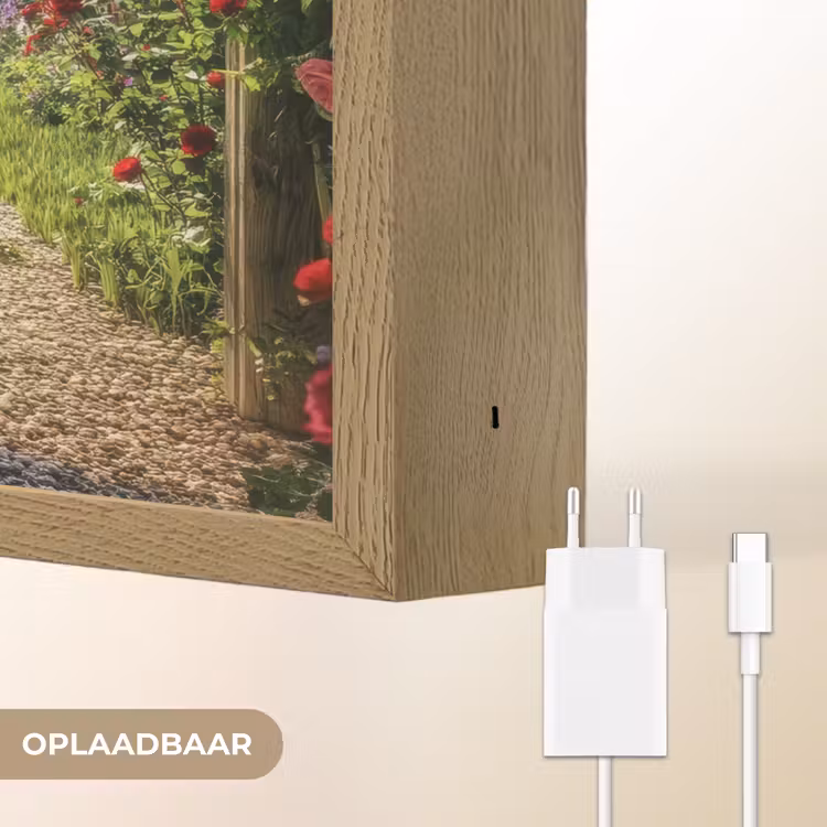 Lightbox - Wandlamp - Doorkijk - Tuinboog - Bloemen - Natuur - Pad — 6