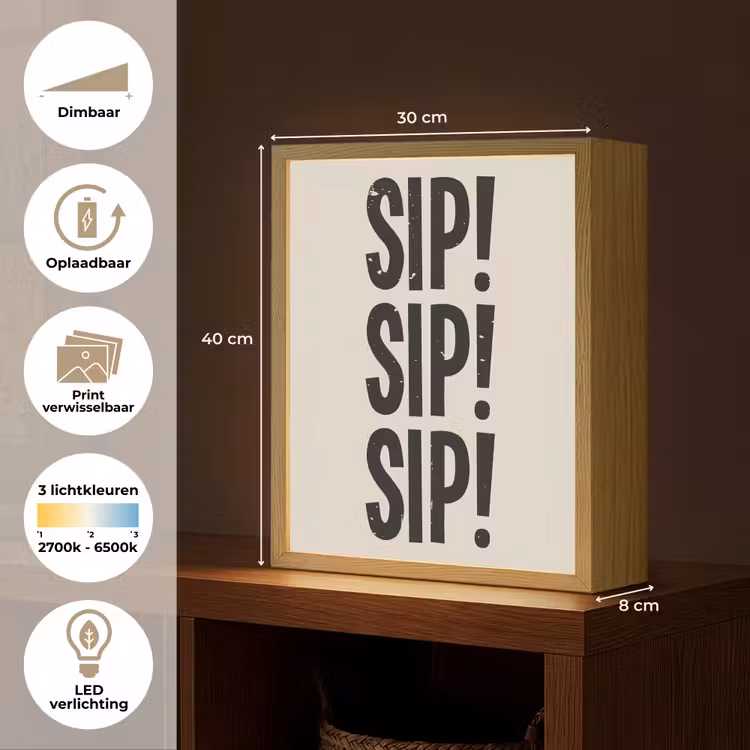 Lightbox - Wandlamp - Japandi - Zwart - Decoratie - Vintage — 9