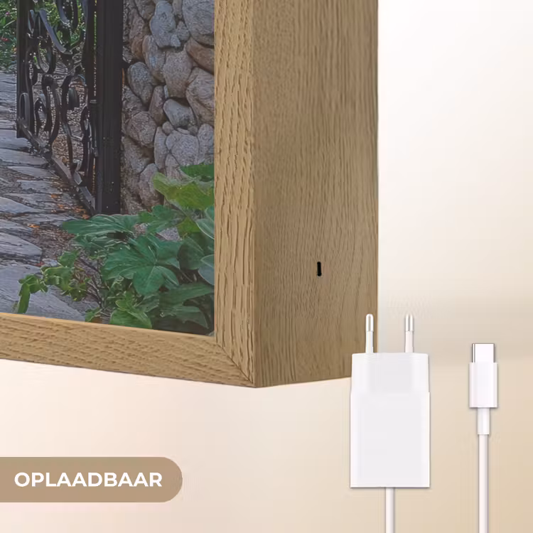 Lightbox - Wandlamp - Landschap - Hek - Pad - Zonsondergang - Natuur — 6