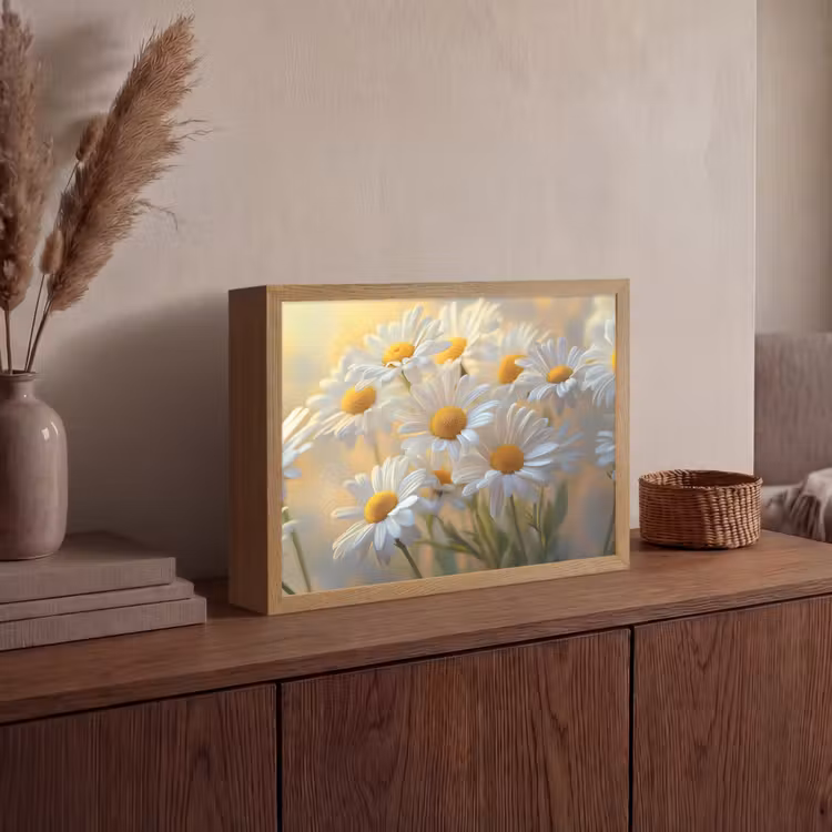 Lightbox - Wandlamp - Madeliefjes - Wit - Zonlicht — 4