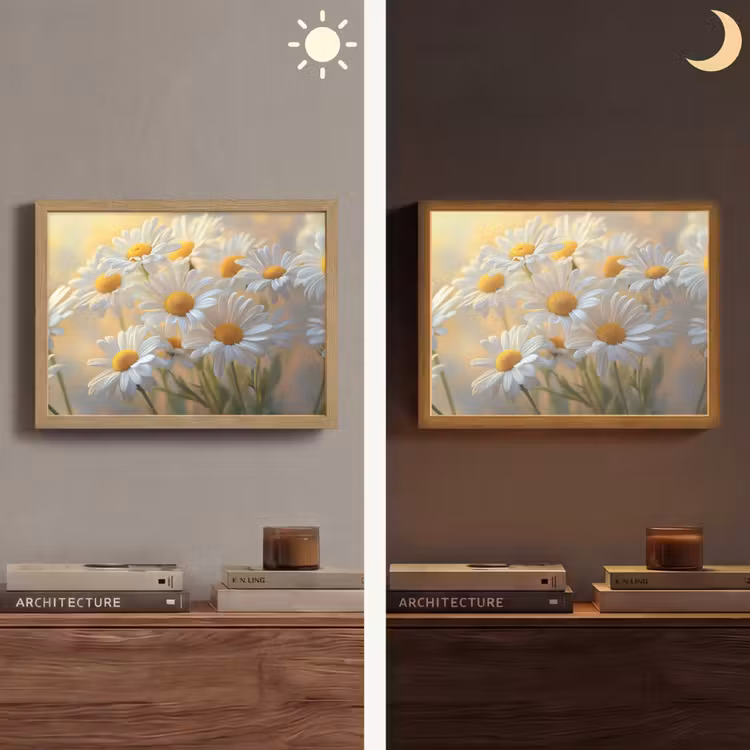 Lightbox - Wandlamp - Madeliefjes - Wit - Zonlicht — 6