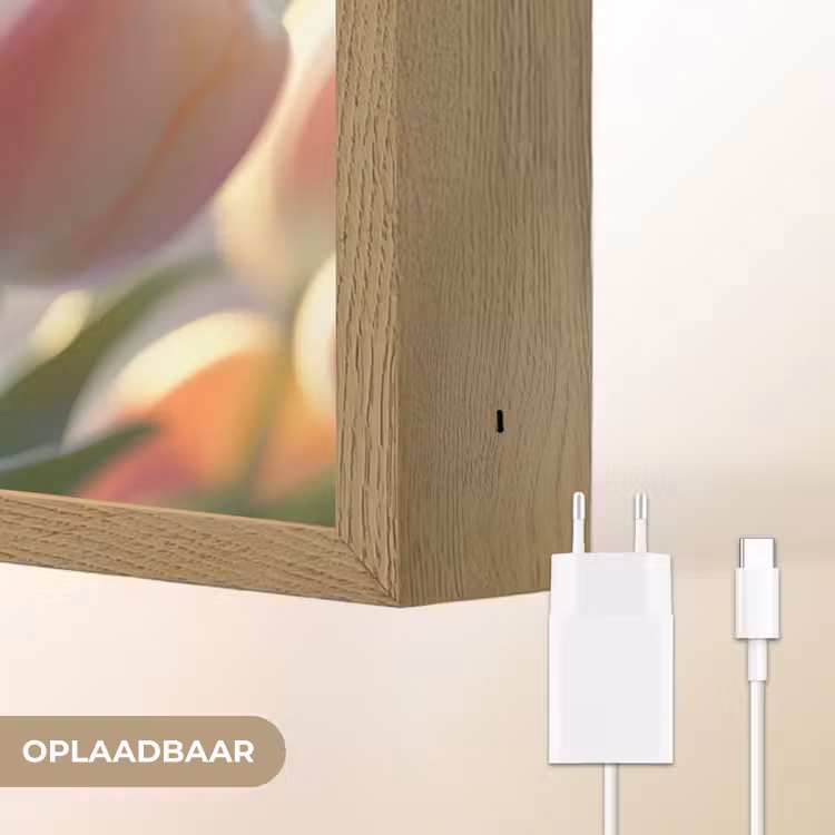 Lightbox - Wandlamp - Tulpen - Roze - Zonnestralen — 7