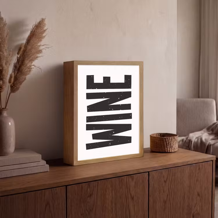 Lightbox - Wandlamp - Vintage - Japandi - Wine - Decoratie — 4